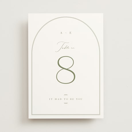 Table Numbers