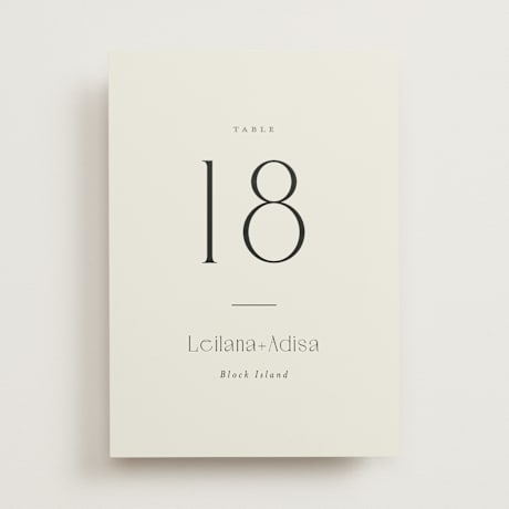 Table Numbers
