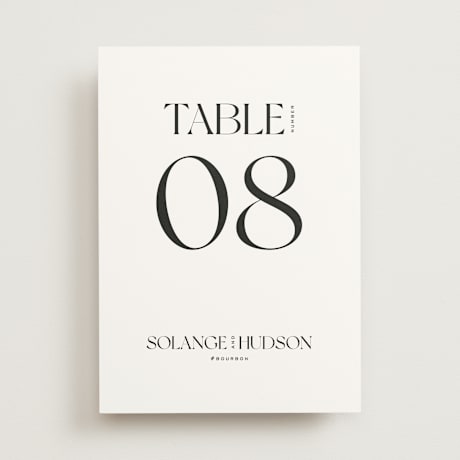 Table Numbers