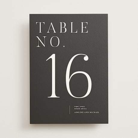 Table Numbers