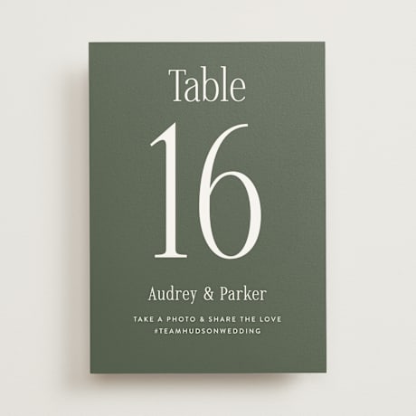 Table Numbers