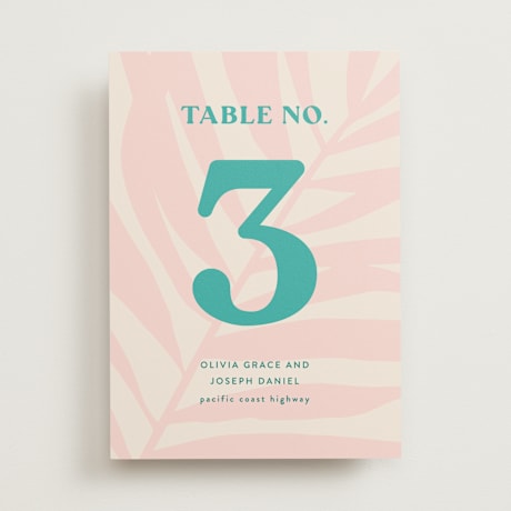 Table Numbers