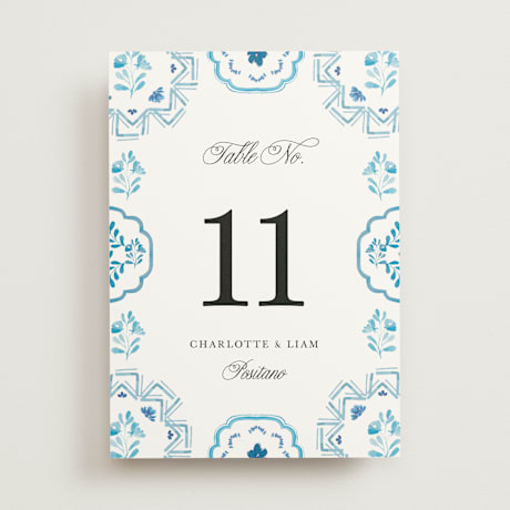 Table Numbers