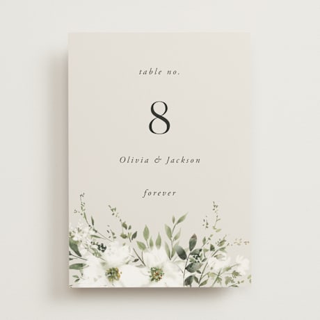 Table Numbers