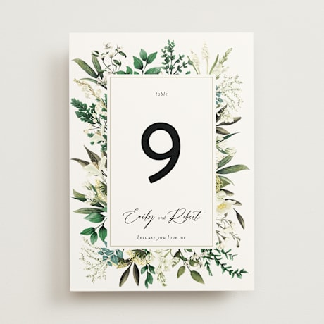 Table Numbers
