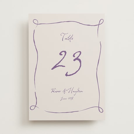 Table Numbers