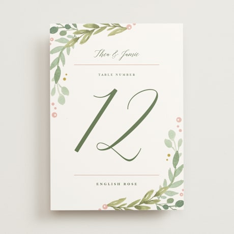 Table Numbers