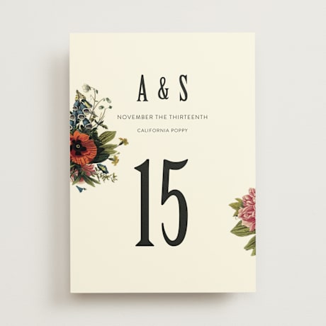 Table Numbers