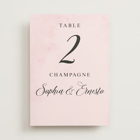 Table Numbers