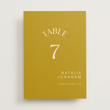Table Numbers