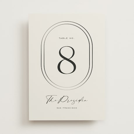 Table Numbers