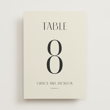 Table Numbers