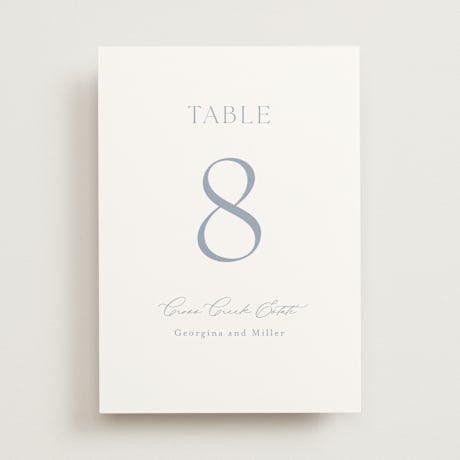 Table Numbers