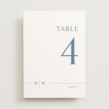 Table Numbers