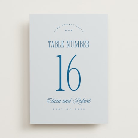 Table Numbers