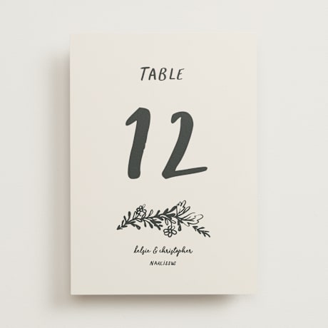 Table Numbers