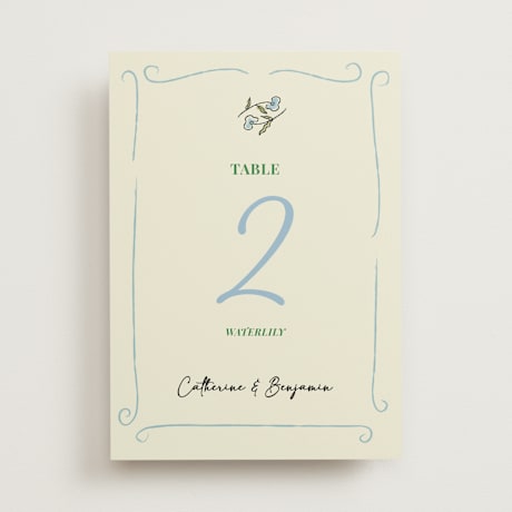 Table Numbers