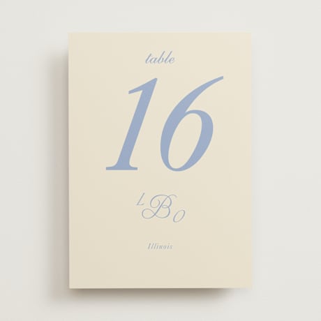 Table Numbers