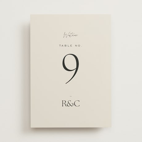 Table Numbers