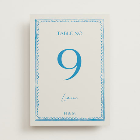 Table Numbers