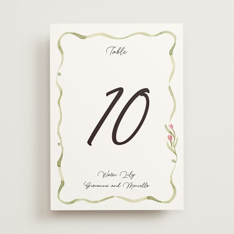 Table Numbers