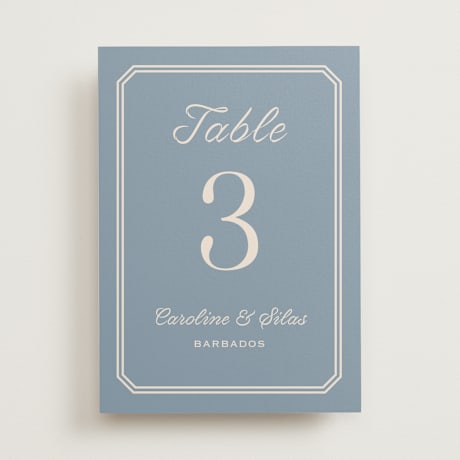 Table Numbers