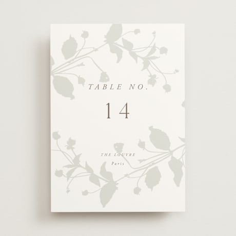 Table Numbers