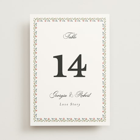 Table Numbers