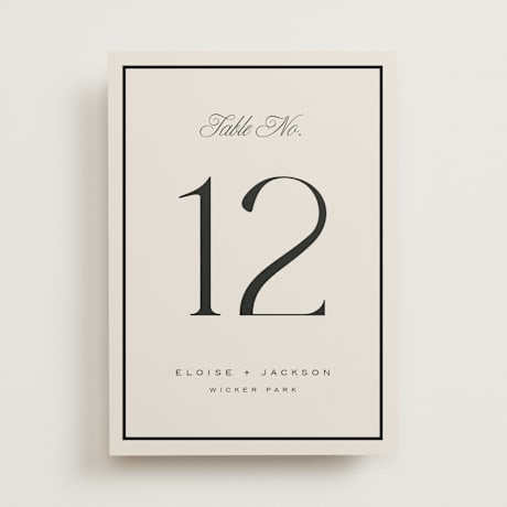 Table Numbers