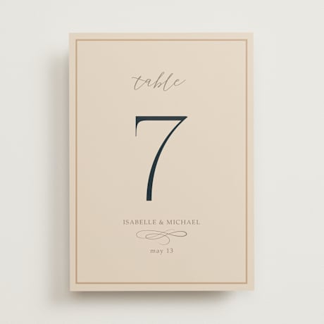 Table Numbers
