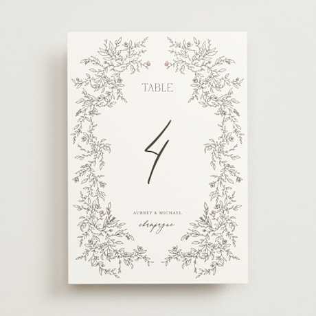 Table Numbers