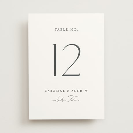 Table Numbers