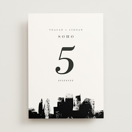 Table Numbers