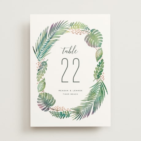 Table Numbers