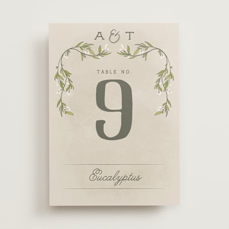 Table Numbers