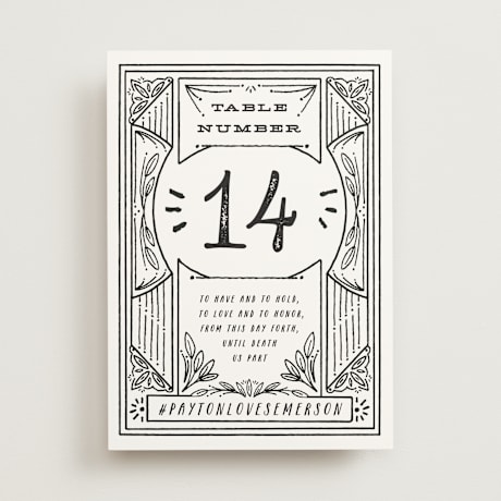 Table Numbers