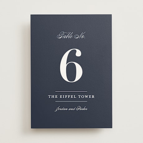 Table Numbers