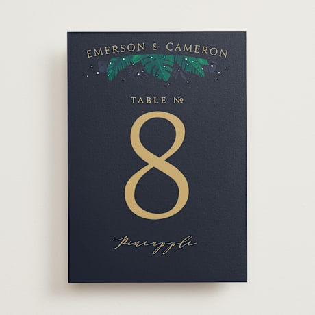 Table Numbers