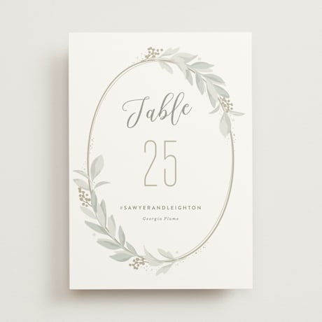 Table Numbers