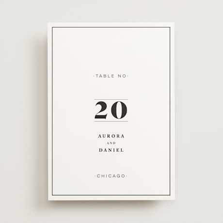 Table Numbers