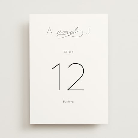 Table Numbers