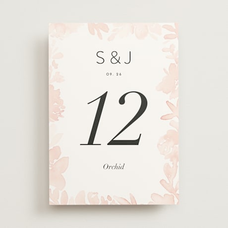 Table Numbers