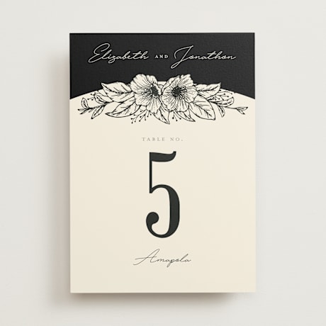 Table Numbers