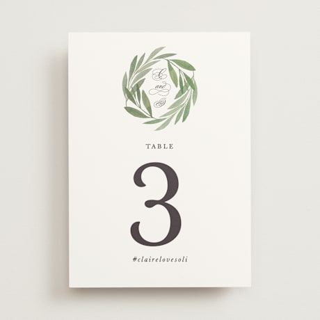 Table Numbers