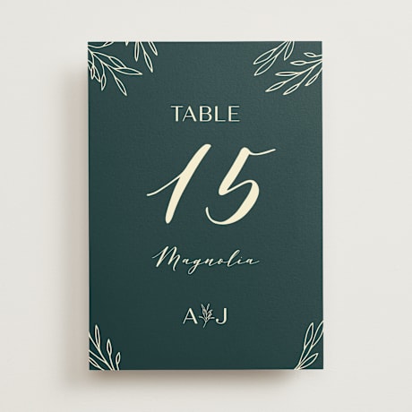 Table Numbers