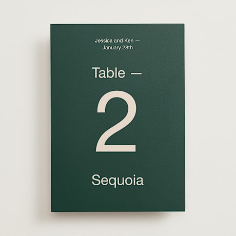 Table Numbers