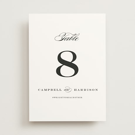 Table Numbers