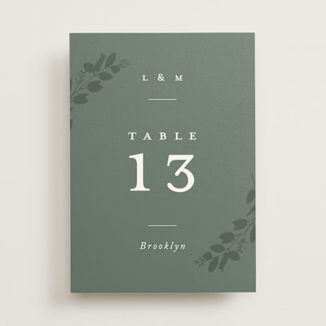 Table Numbers