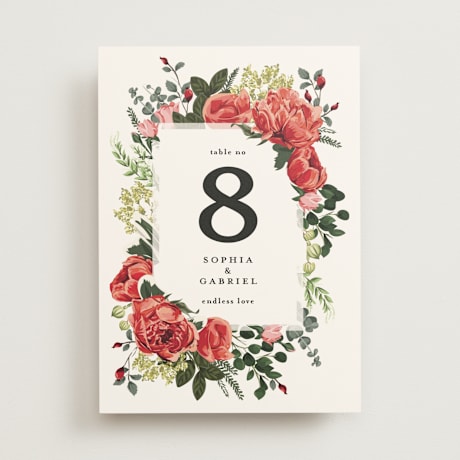 Table Numbers