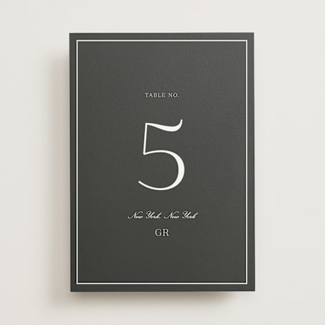 Table Numbers